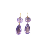 Marie Helene de Taillac Lavender Quartz Bianca Earrings