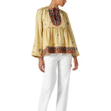 Fortela Cedes Embroidered Blouse