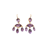 Marie Helene de Taillac Marquise D'Estrees Amethyst Earrings