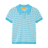 Guest in Residence Gingham Shrunken Polo