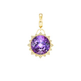 Harwell Godfrey Amethyst Sun Charm Pendant