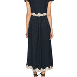 Sea Shay Lace V-neck Midi Dress