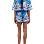 Alemais Acacia Cropped Shirt - Vermillion