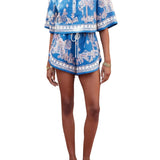 Alemais Acacia Cropped Shirt - Vermillion