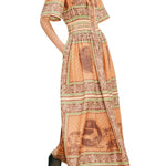 Alemais Alberta Smocked Shirtdress Multi - Vermillion