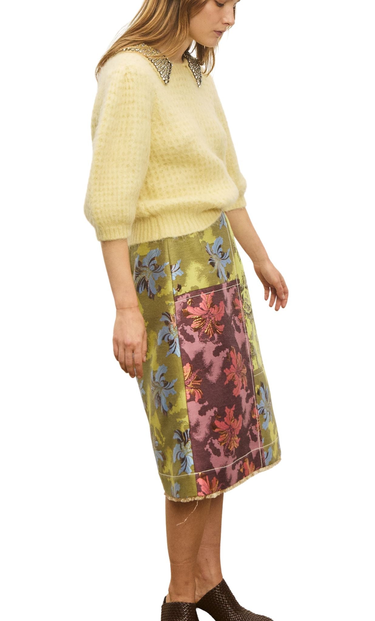 Alemais Alessandro Lemon Puff Sleve Top - Vermillion