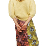 Alemais Alessandro Lemon Puff Sleve Top - Vermillion