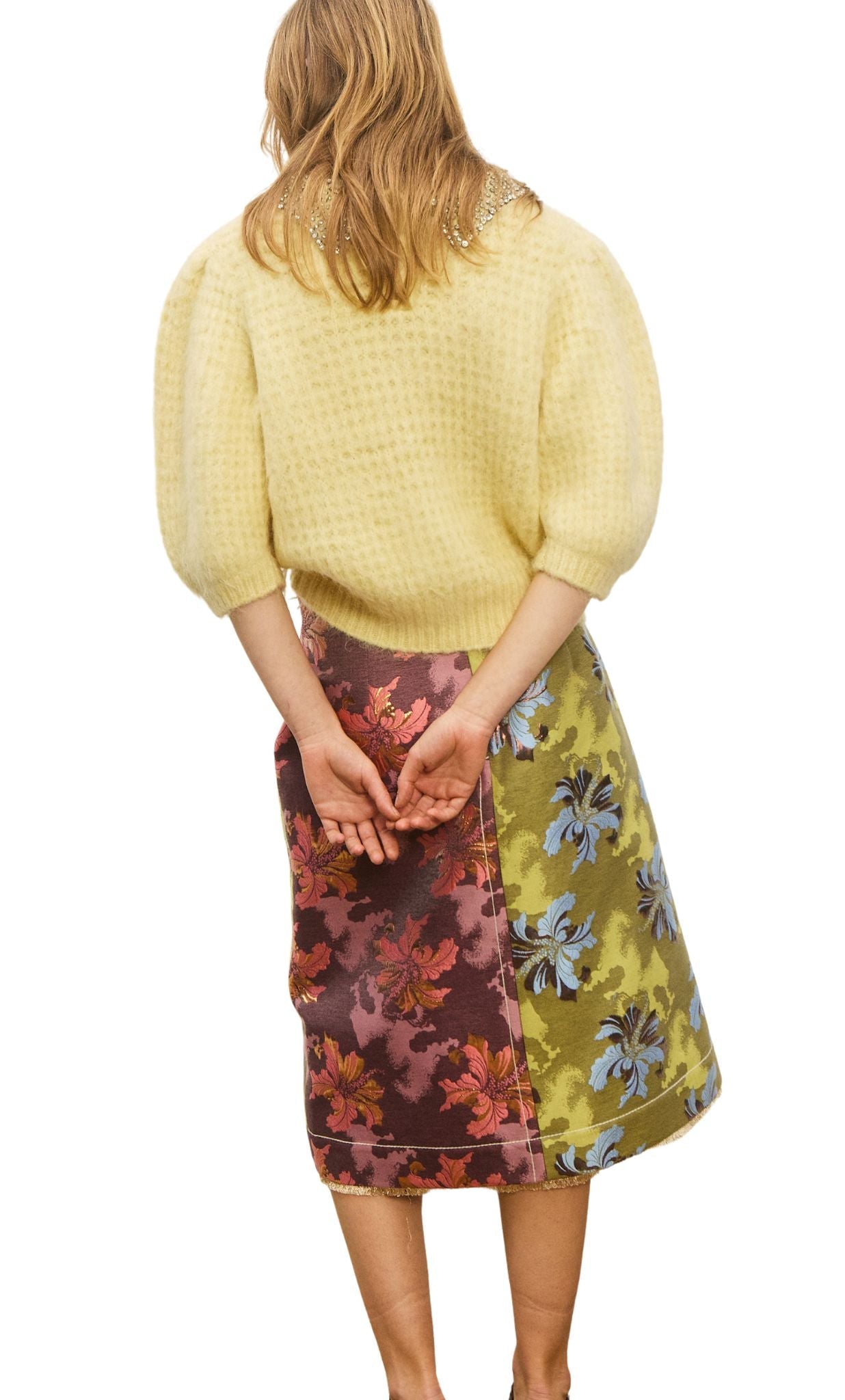 Alemais Alessandro Lemon Puff Sleve Top - Vermillion