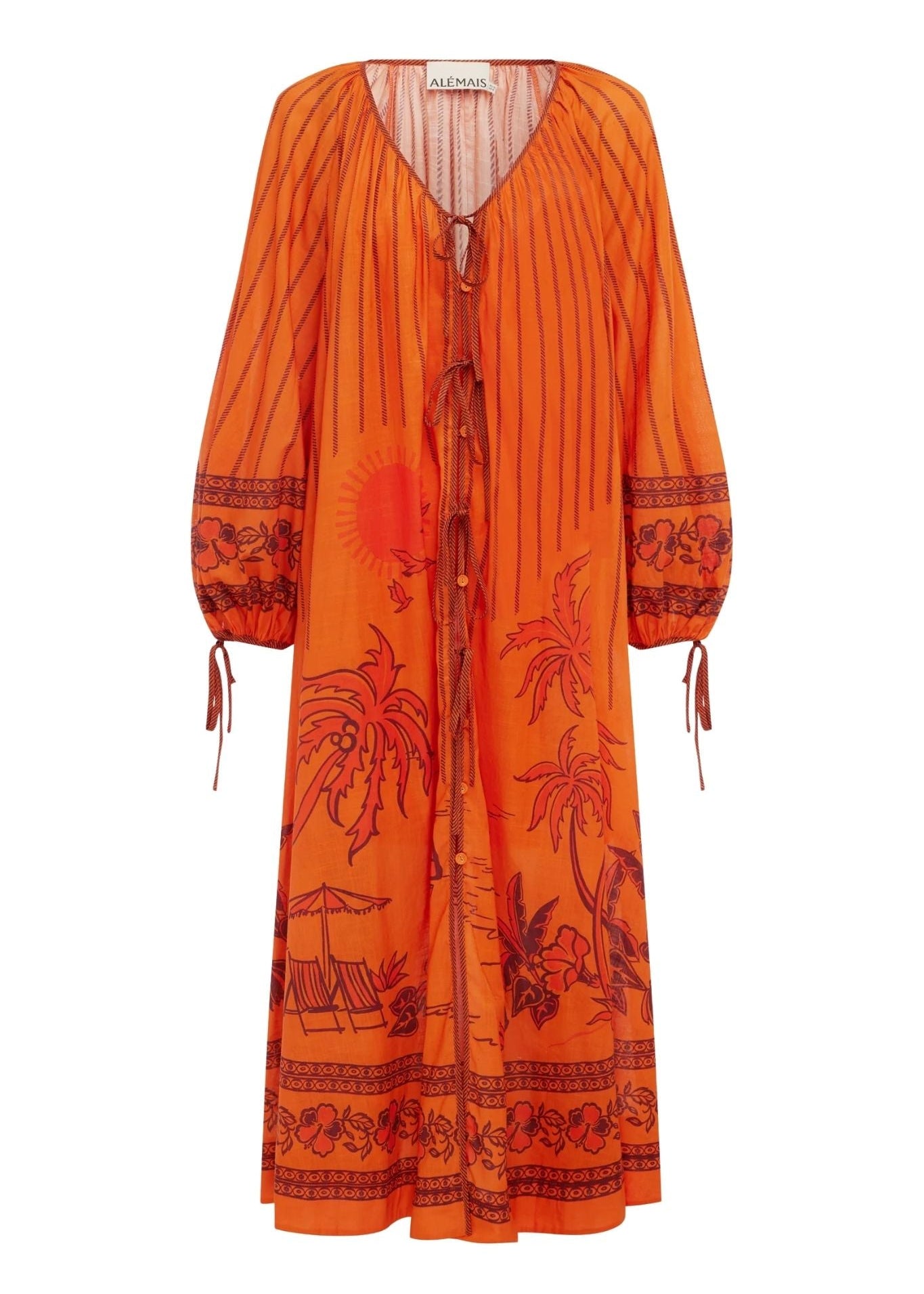 Alemais Boathouse Shirtdress - Vermillion