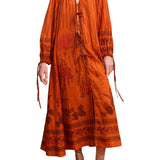 Alemais Boathouse Shirtdress - Vermillion