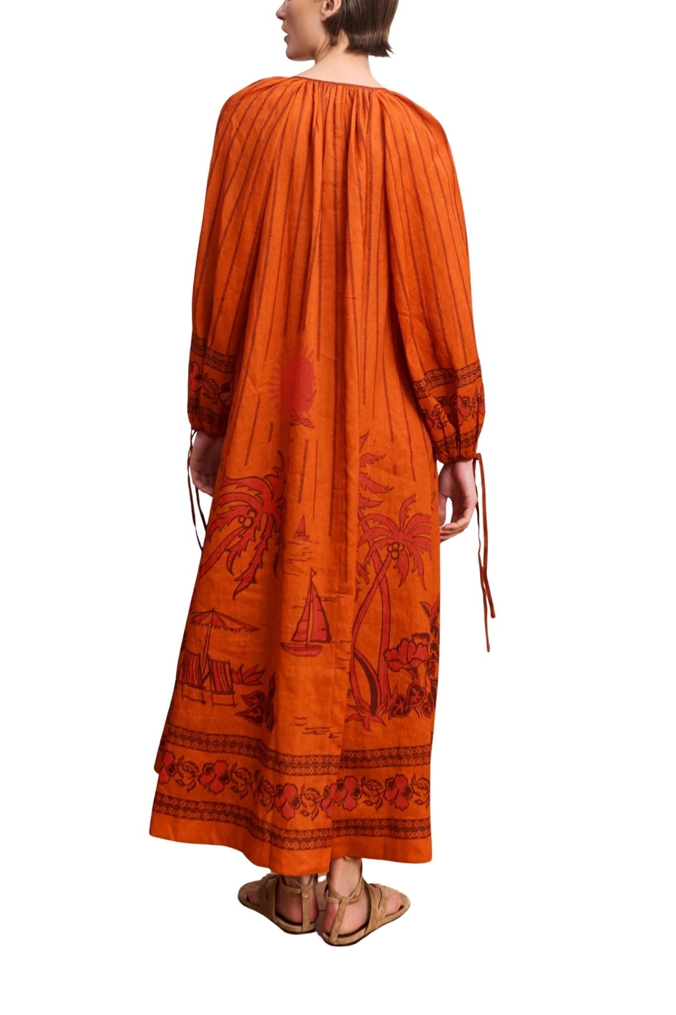 Alemais Boathouse Shirtdress - Vermillion