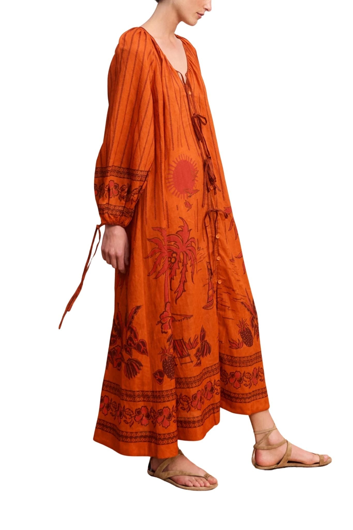 Alemais Boathouse Shirtdress - Vermillion