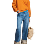 Alemais Claudia Tangerine Knit Polo - Vermillion