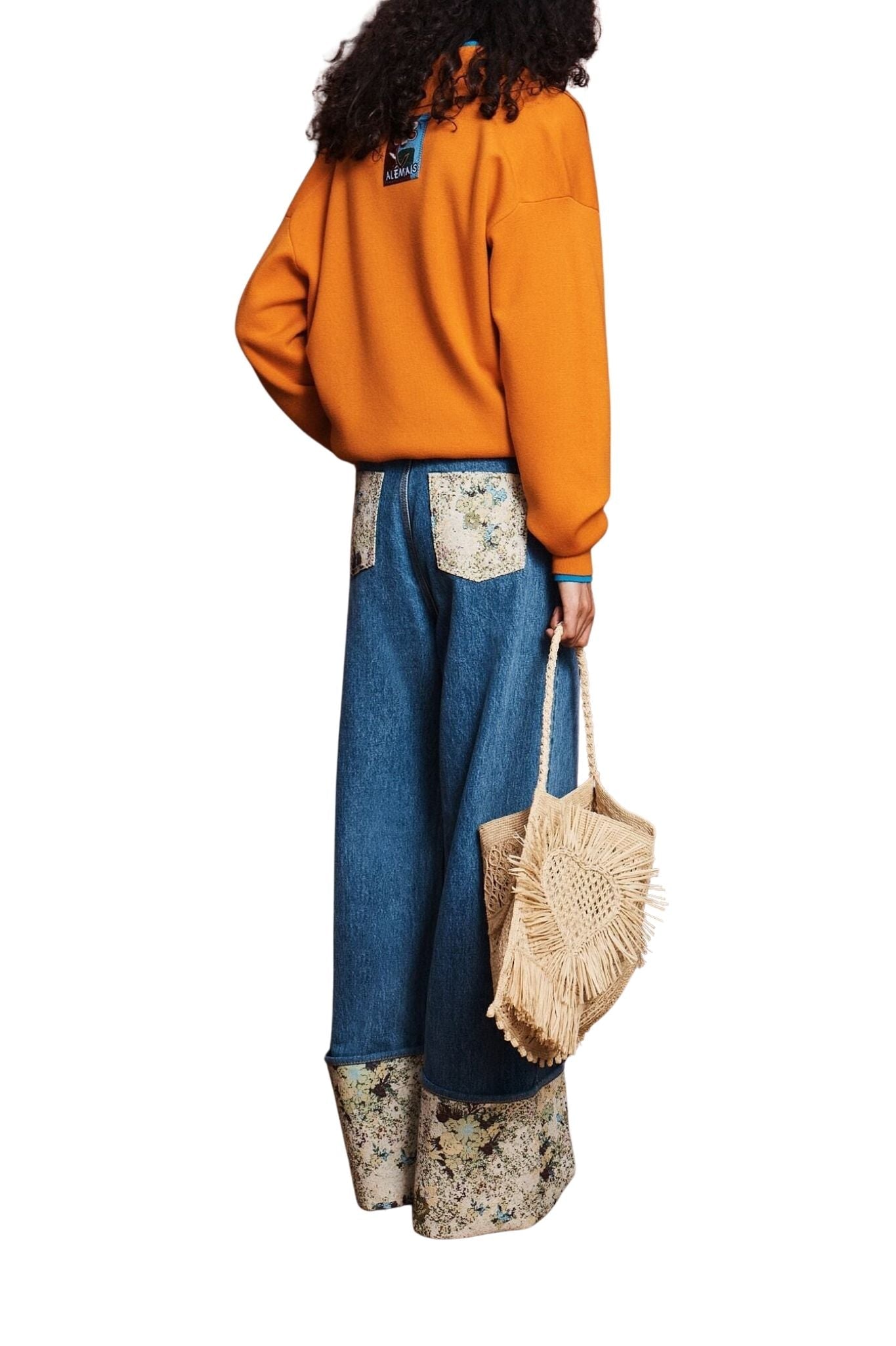 Alemais Claudia Tangerine Knit Polo - Vermillion