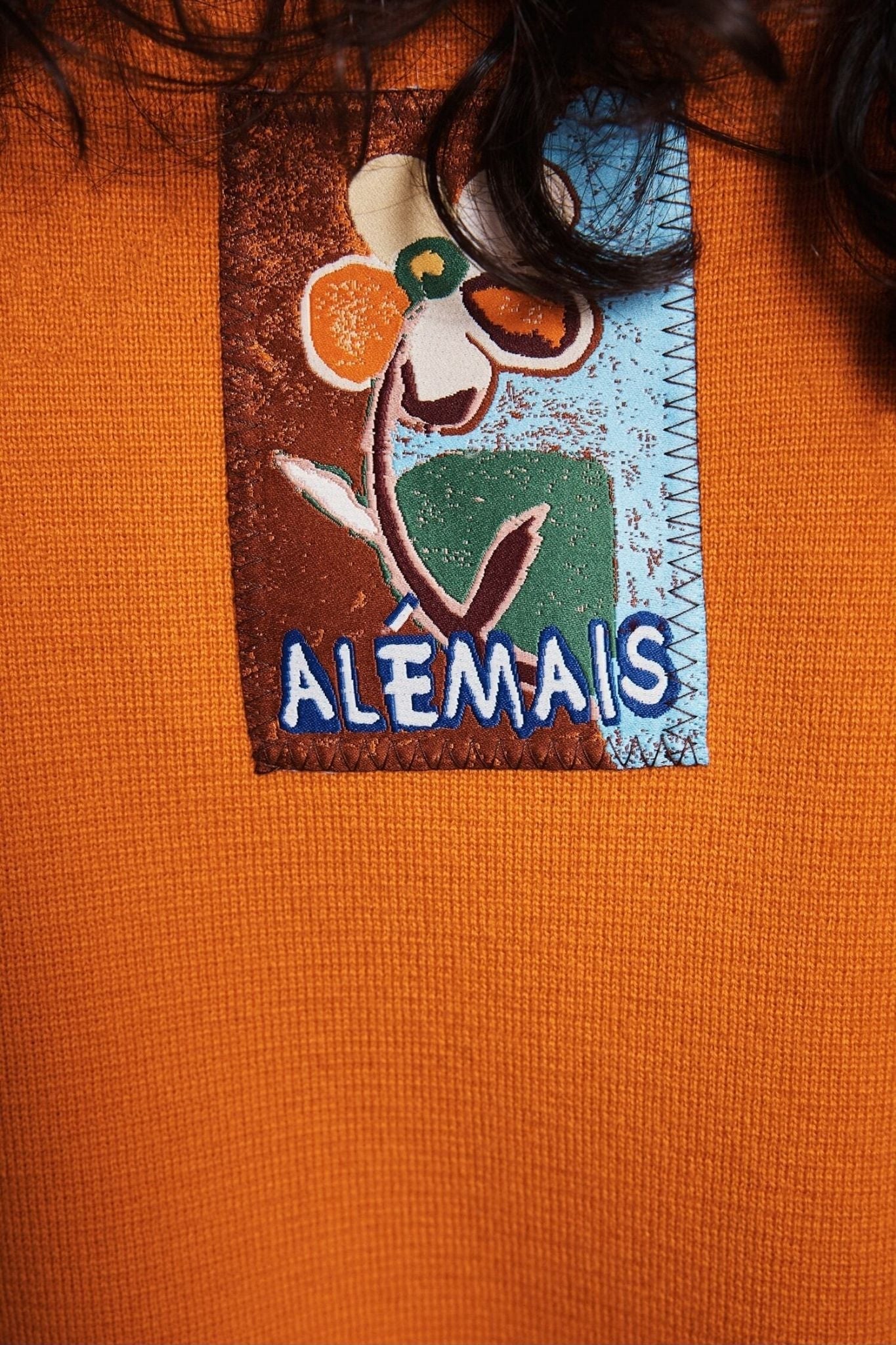 Alemais Claudia Tangerine Knit Polo - Vermillion