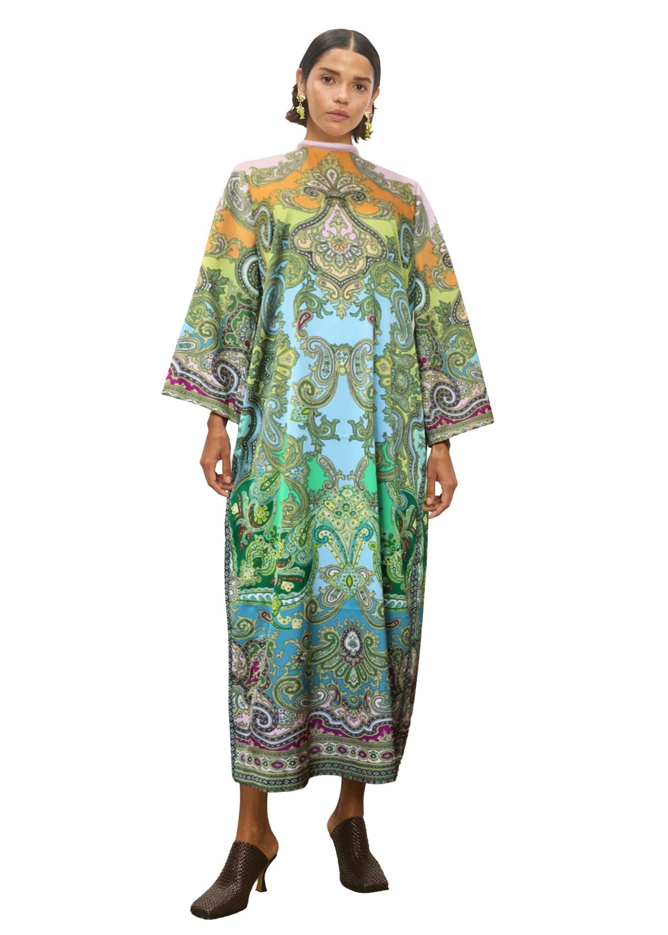 Alemais Clemenza Silk Midi Dress - Vermillion