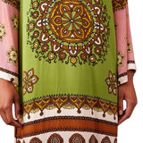 Alemais Contina Silk Midi Dress - Vermillion