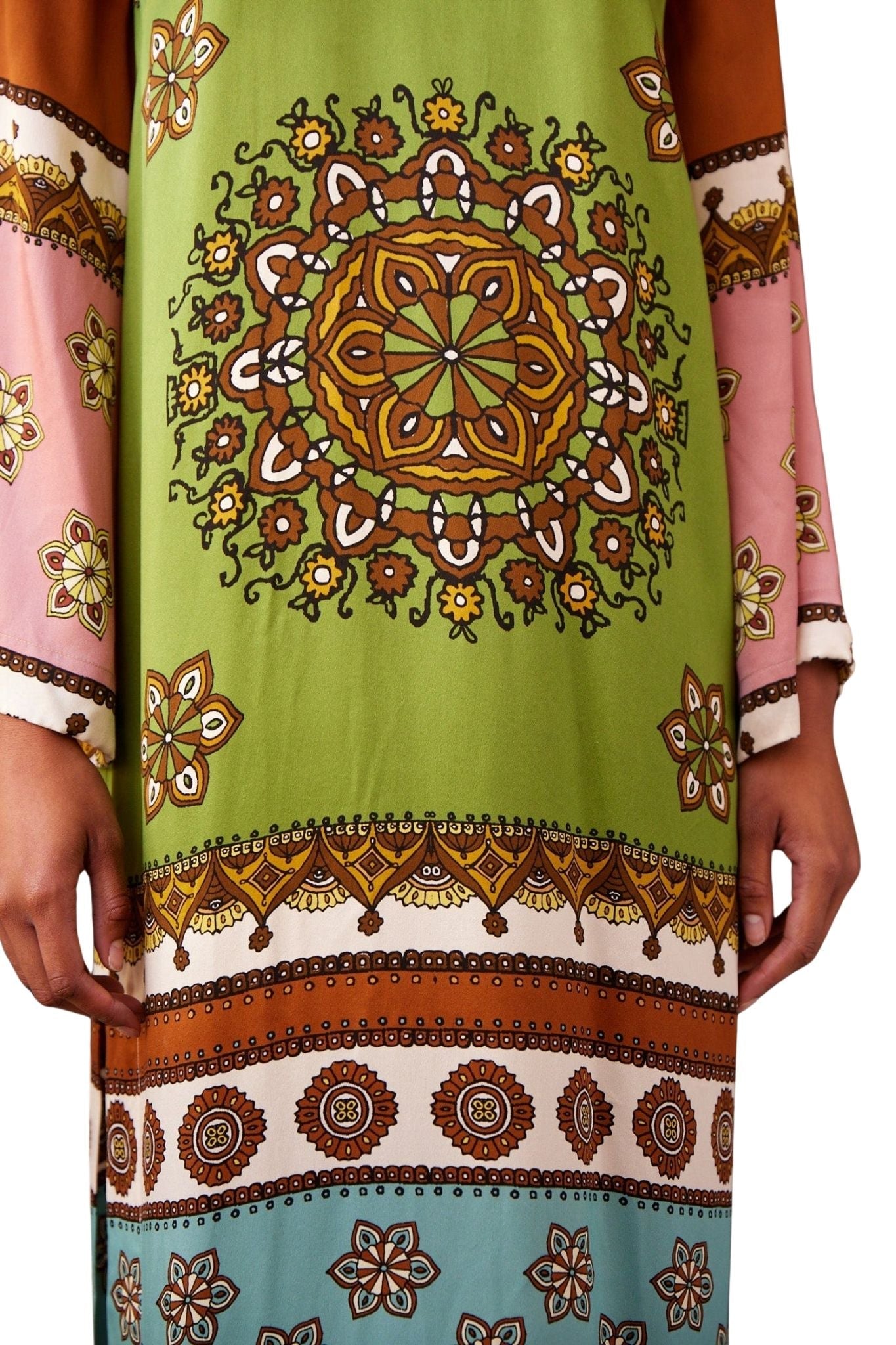 Alemais Contina Silk Midi Dress - Vermillion