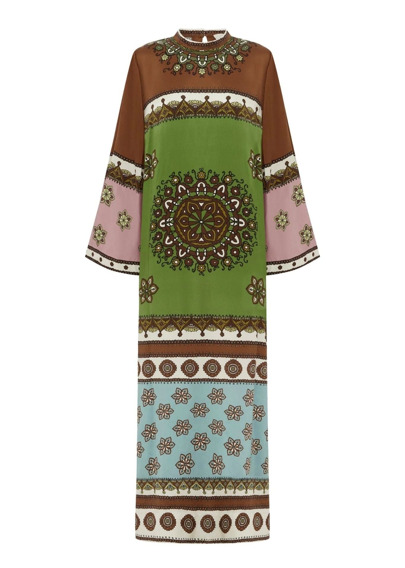 Alemais Contina Silk Midi Dress - Vermillion