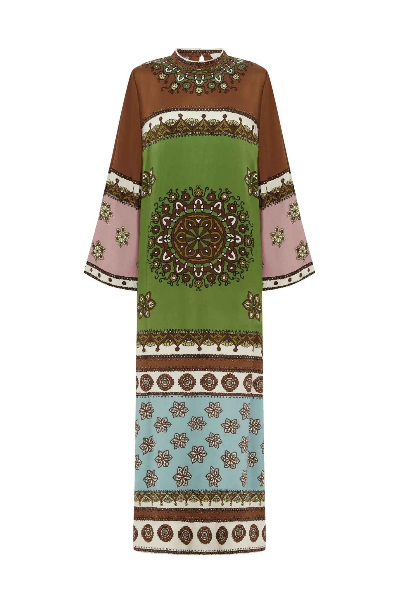 Alemais Contina Silk Midi Dress - Vermillion