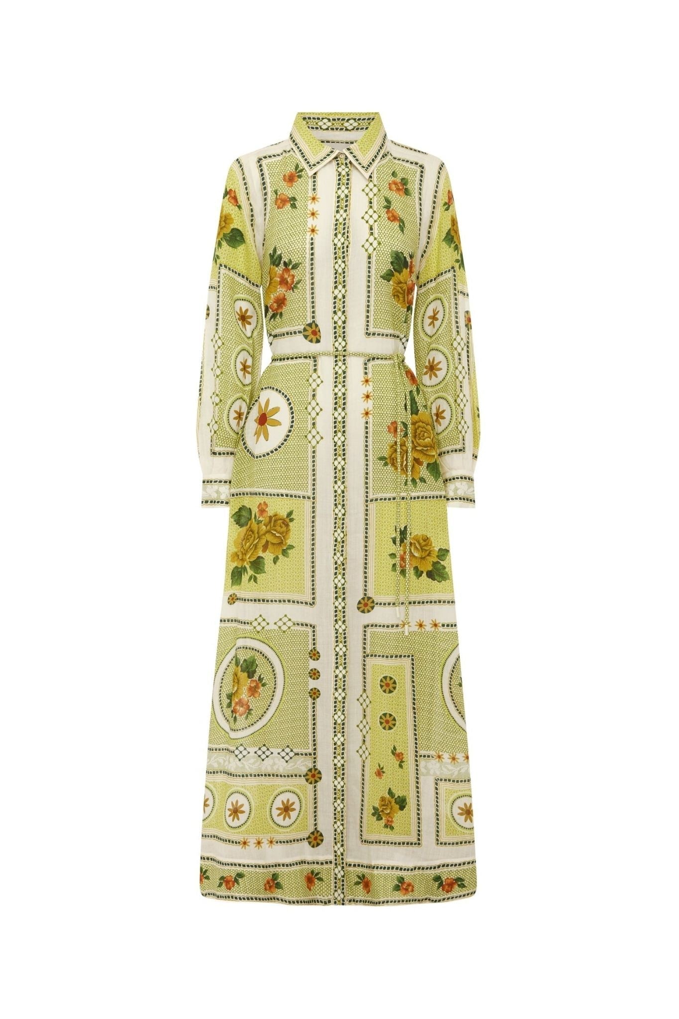 Alemais Dixie Shirtdress - Vermillion