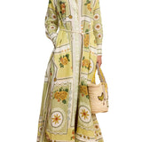 Alemais Dixie Shirtdress - Vermillion