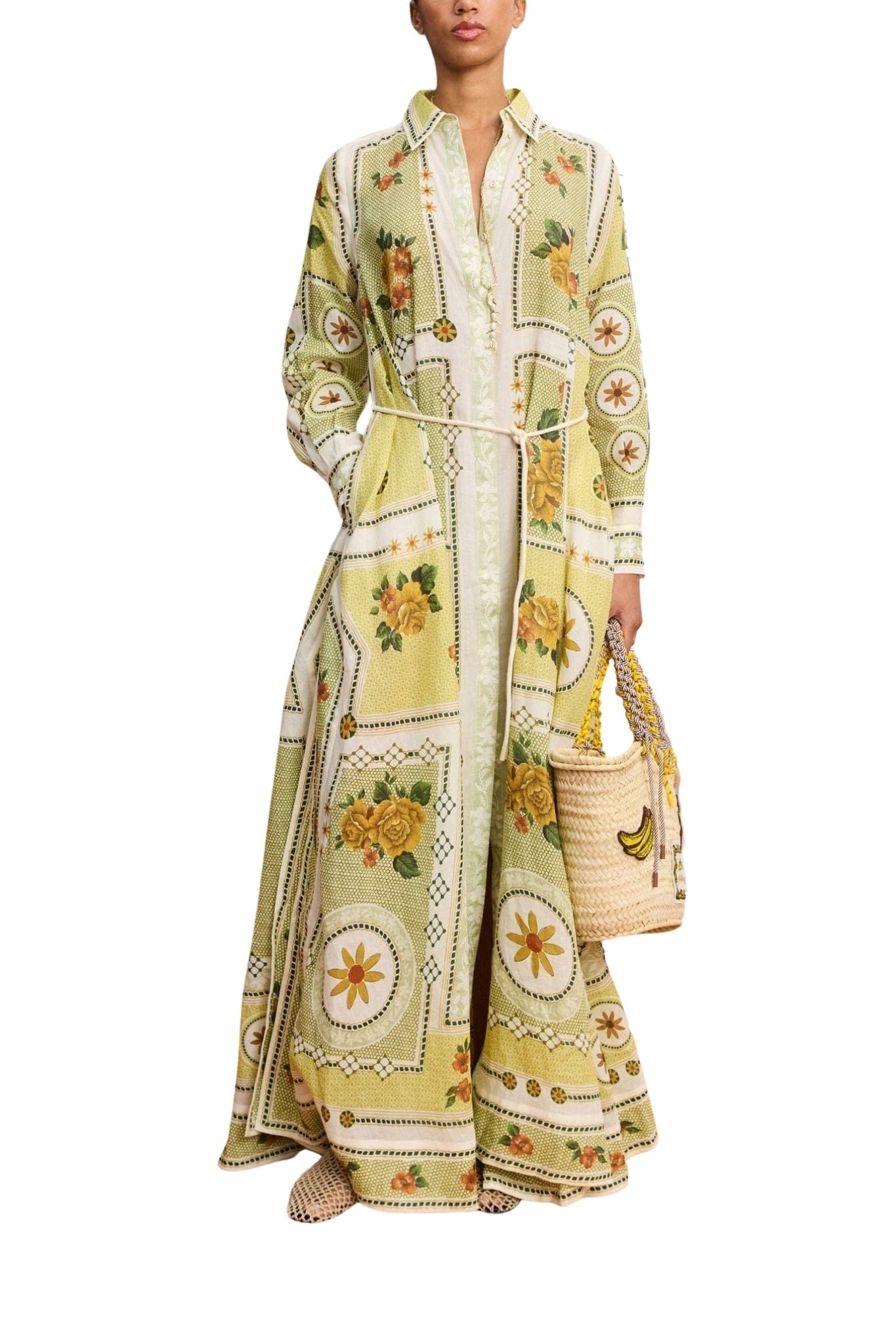Alemais Dixie Shirtdress - Vermillion