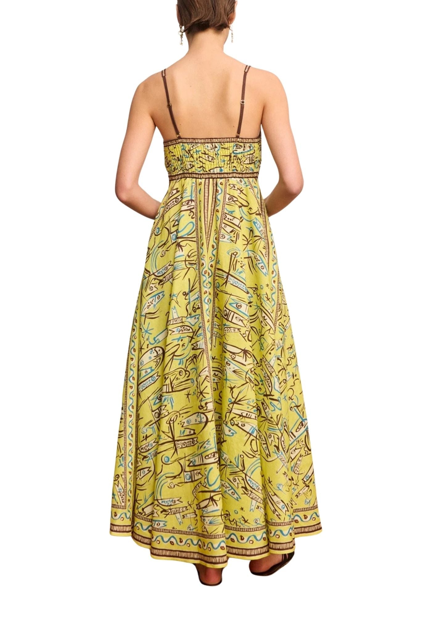 Alemais Fish Sticks Sundress - Vermillion