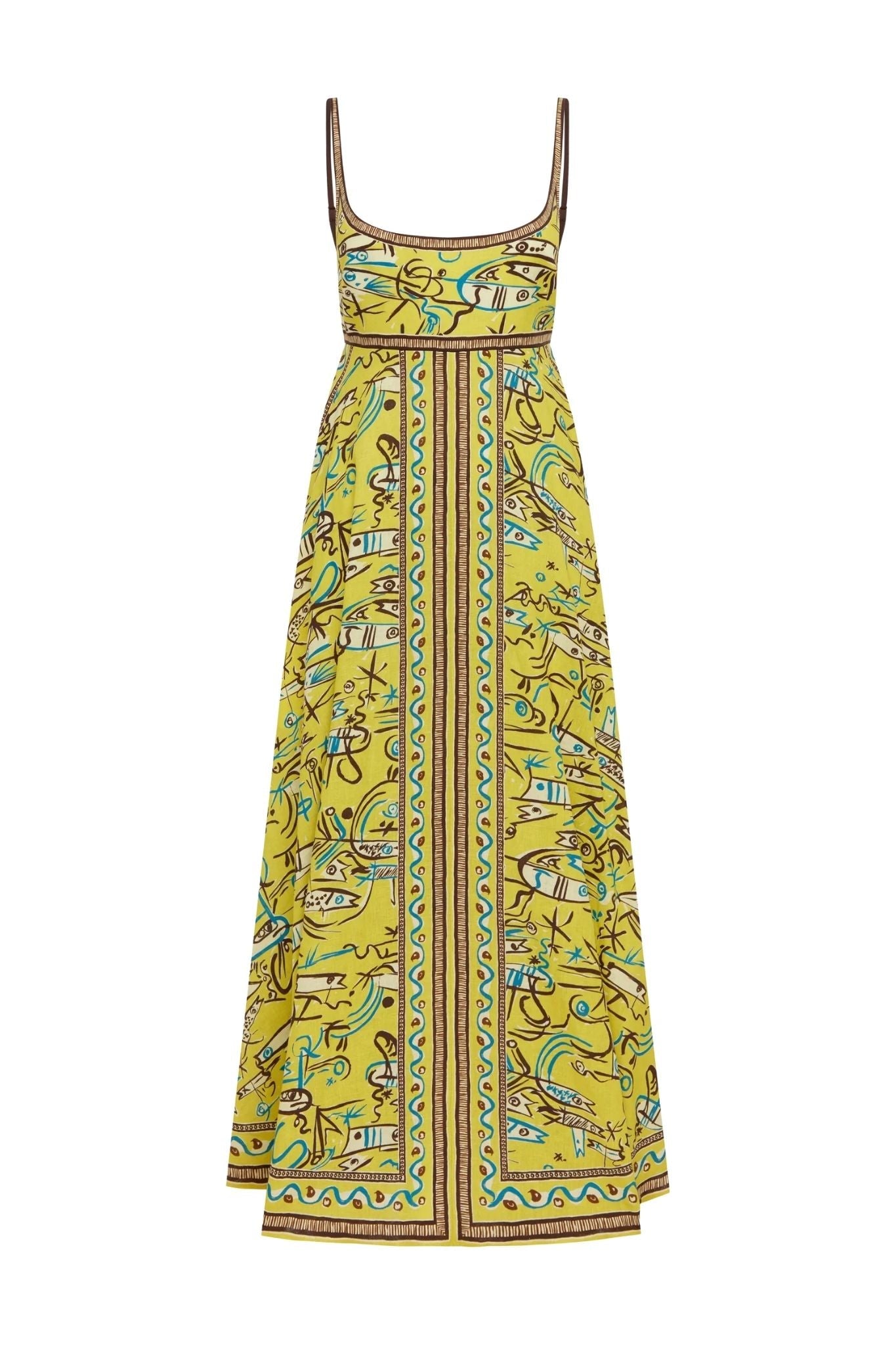 Alemais Fish Sticks Sundress - Vermillion
