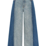 Alemais Jacones Spliced Denim Jean - Vermillion