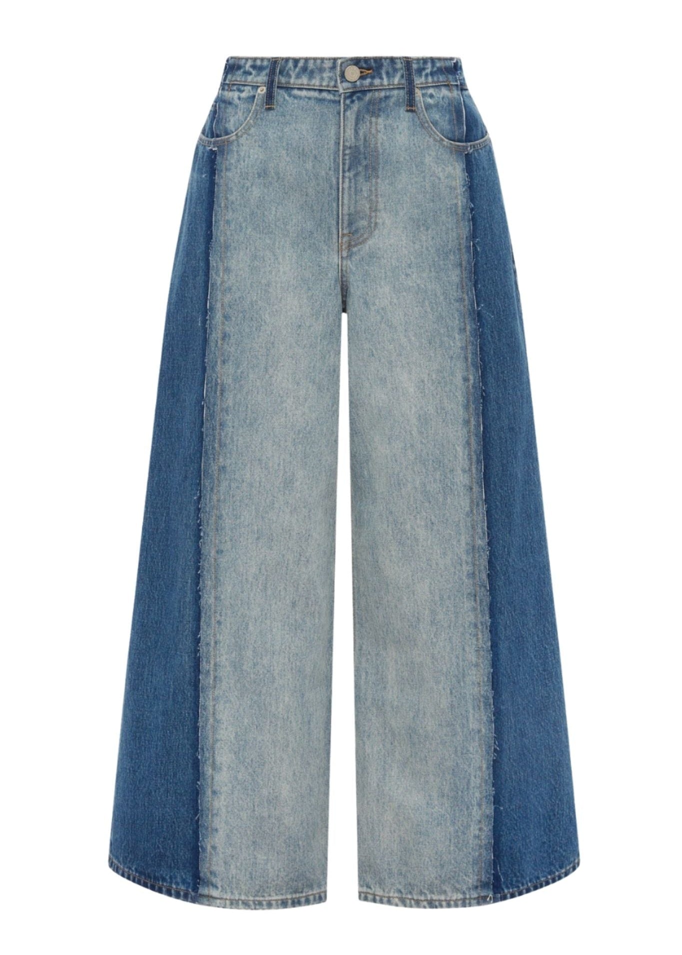 Alemais Jacones Spliced Denim Jean - Vermillion