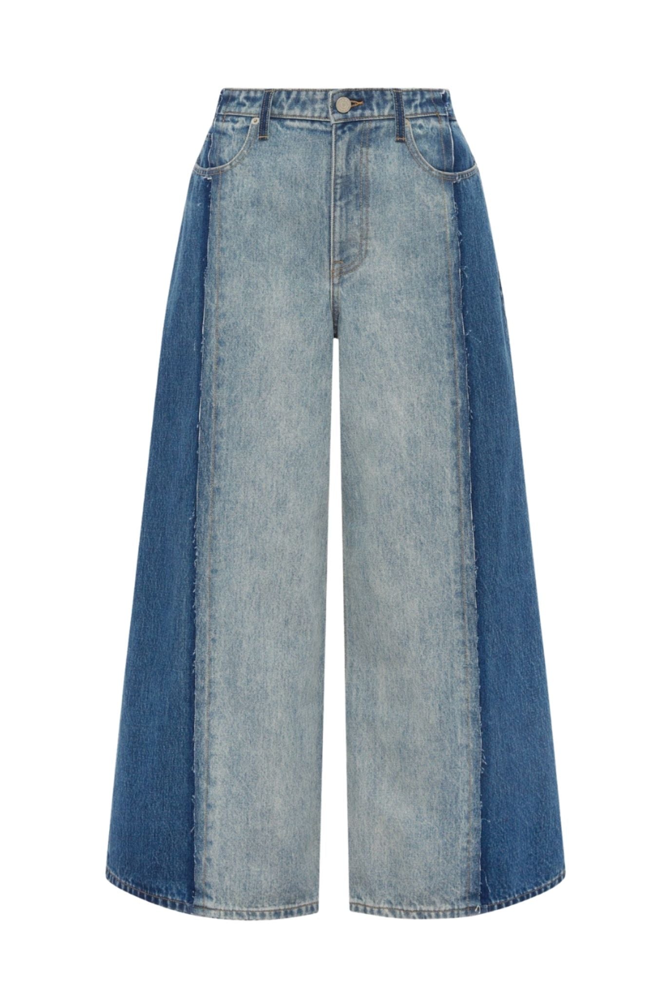 Alemais Jacones Spliced Denim Jean - Vermillion