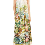 Alemais Jungle Boogie Silk Halter Dress Multi - Vermillion