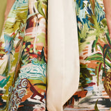 Alemais Jungle Boogie Silk Halter Dress Multi - Vermillion