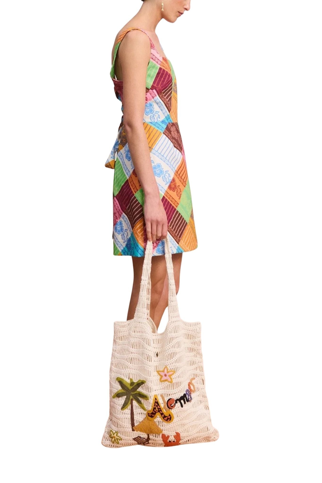 Alemais Kaleidoscope Mini Dress - Vermillion