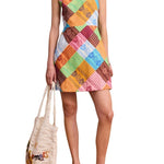 Alemais Kaleidoscope Mini Dress - Vermillion