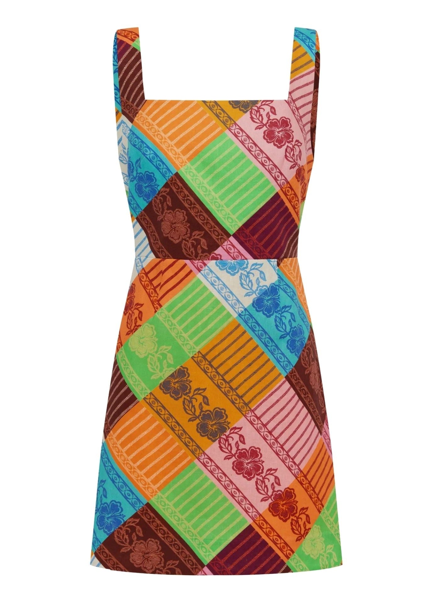 Alemais Kaleidoscope Mini Dress - Vermillion