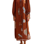 Alemais Laurence Tie Front Shirtdress - Vermillion