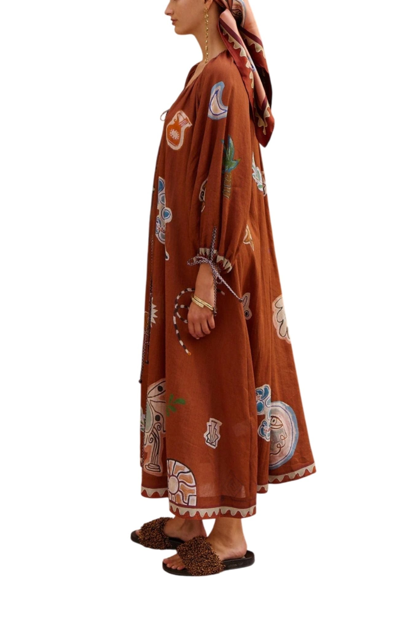 Alemais Laurence Tie Front Shirtdress - Vermillion