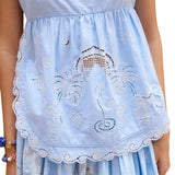 Alemais Maizy Embroidered Cami Top - Vermillion