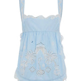 Alemais Maizy Embroidered Cami Top - Vermillion