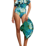 Alemais Margo Ruffle One Piece - Vermillion