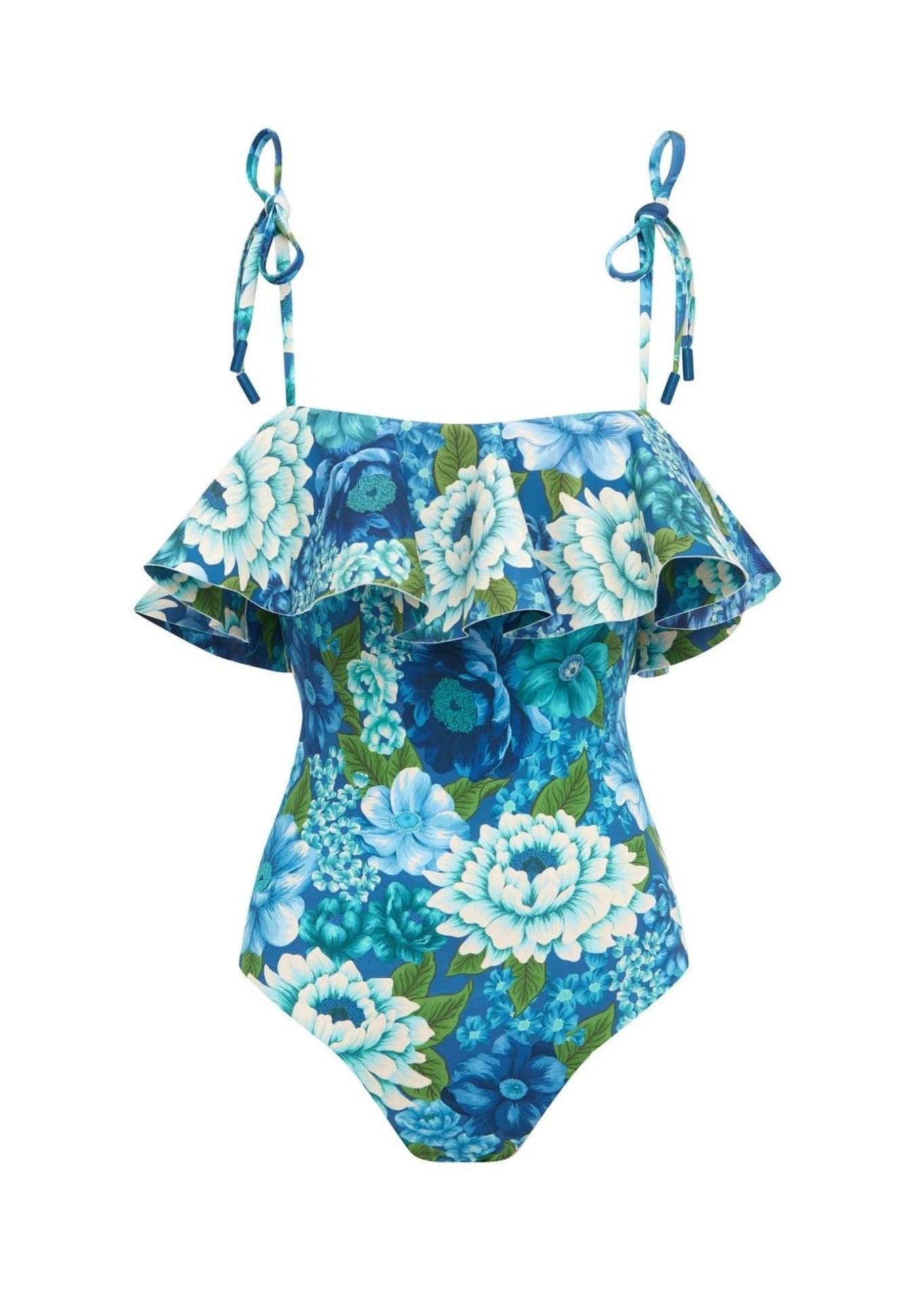 Alemais Margo Ruffle One Piece - Vermillion