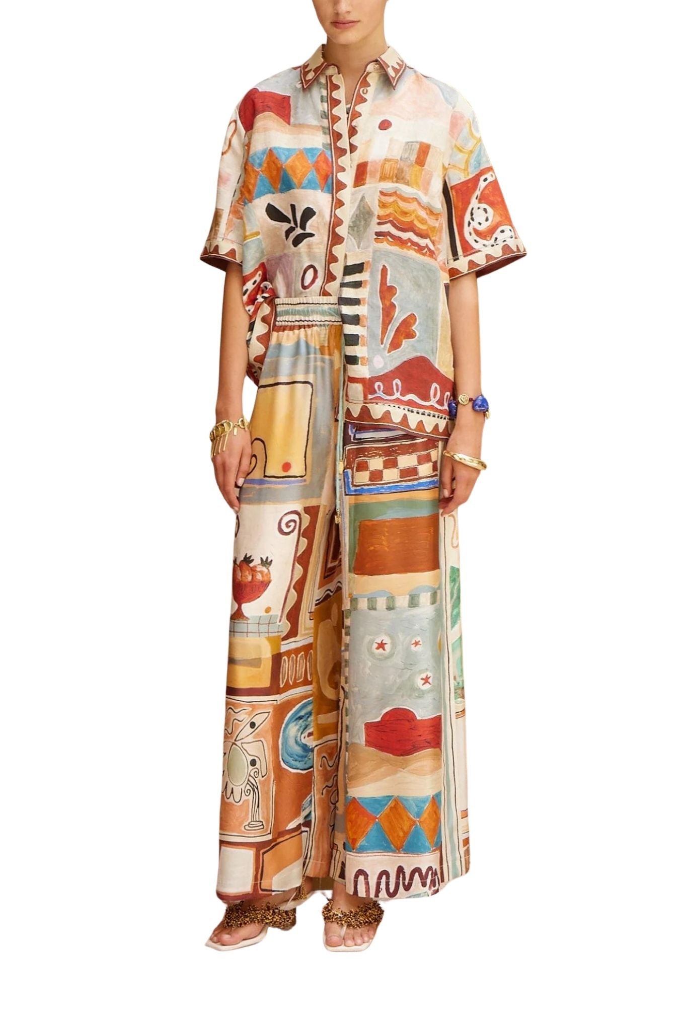 Alemais Michelle Silk Pant - Vermillion