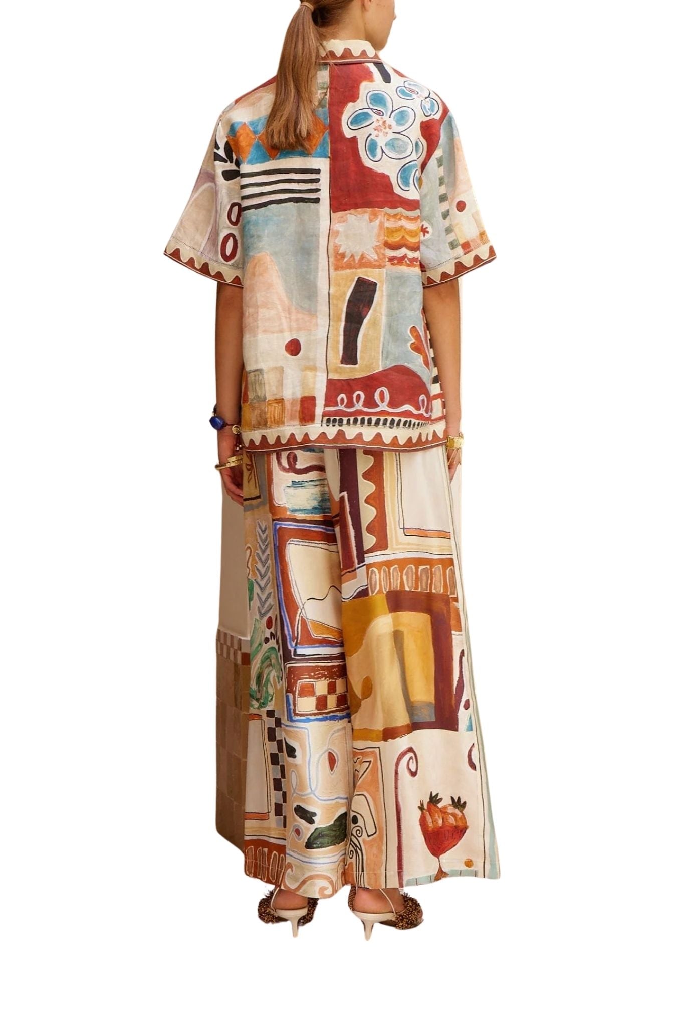 Alemais Michelle Silk Pant - Vermillion