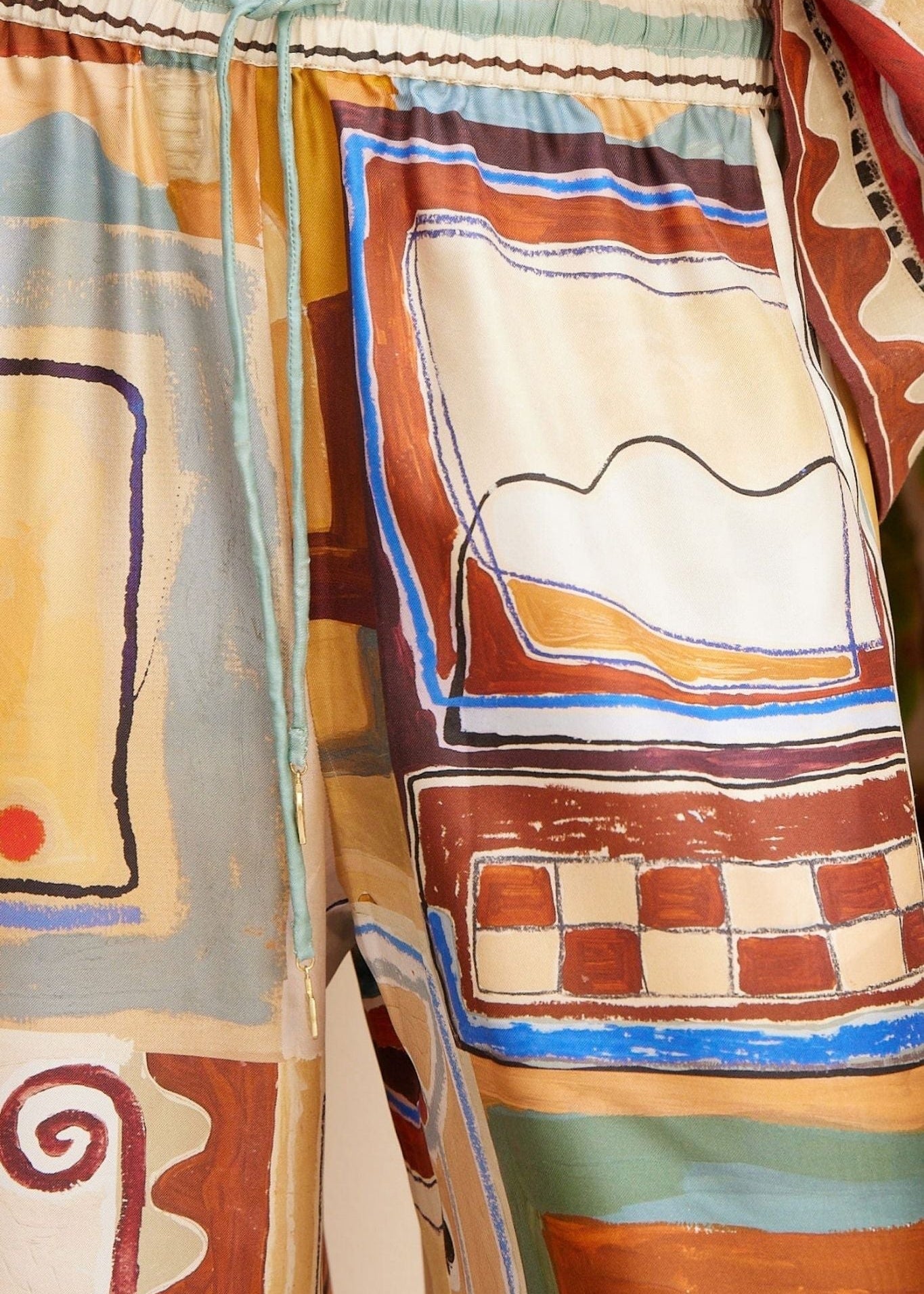 Alemais Michelle Silk Pant - Vermillion