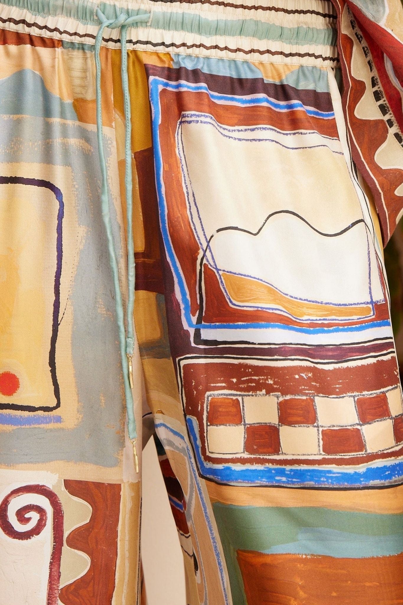 Alemais Michelle Silk Pant - Vermillion