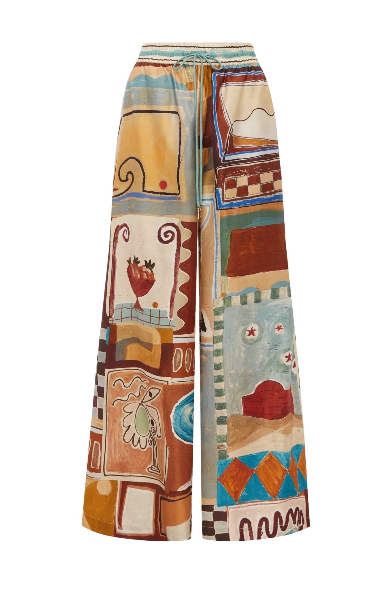 Alemais Michelle Silk Pant - Vermillion