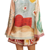 Alemais Michelle Silk Shirt - Vermillion