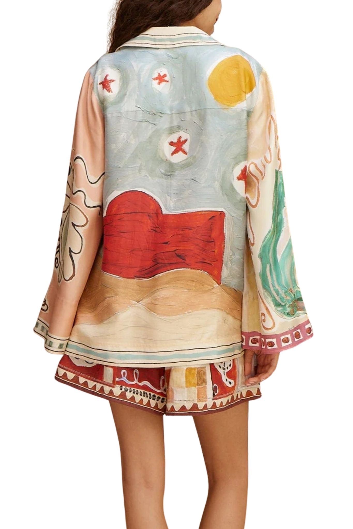 Alemais Michelle Silk Shirt - Vermillion